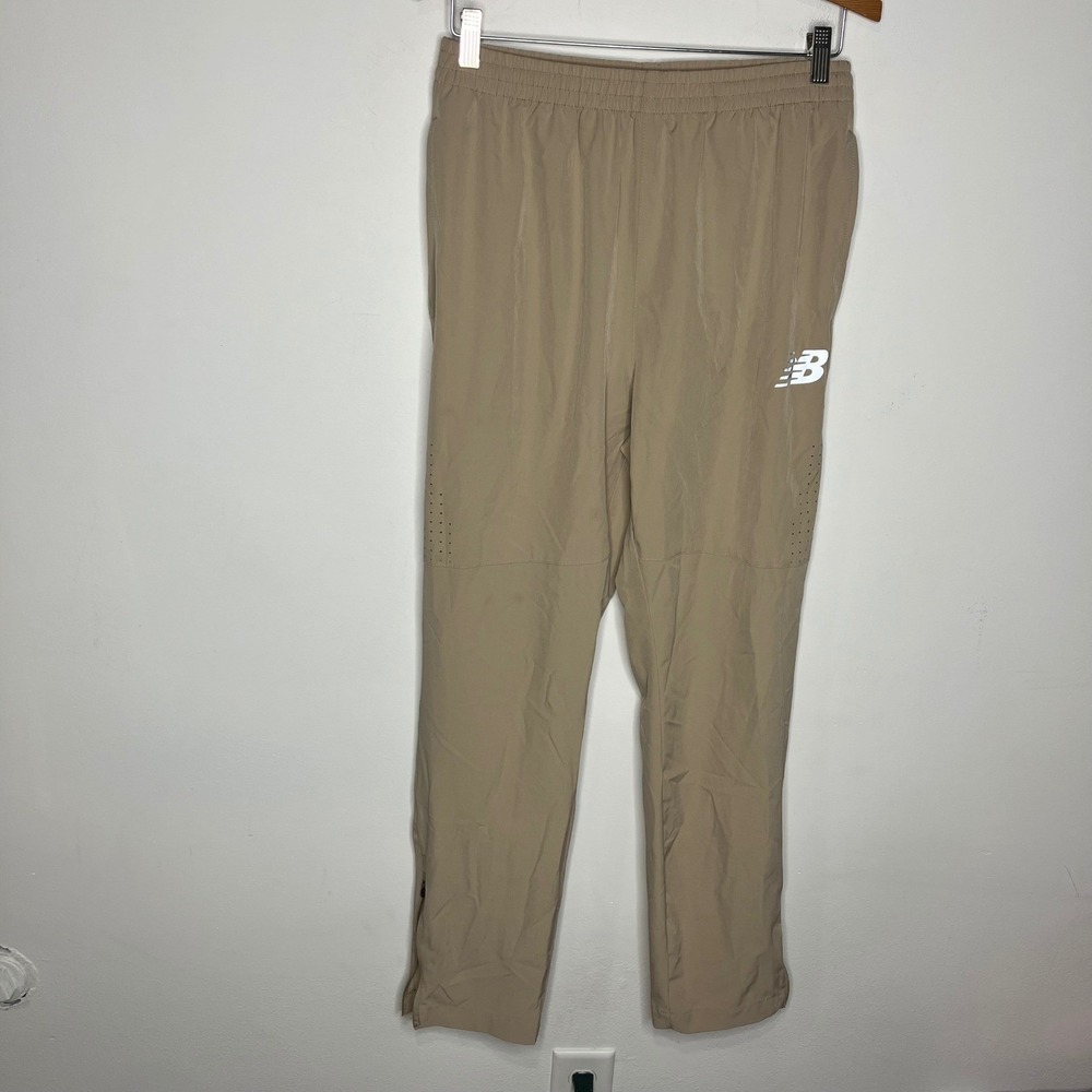 New balance tan activewear pants casual neutral women's size large athletic